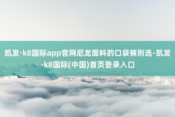 凯发·k8国际app官网尼龙面料的口袋裤别选-凯发·k8国际(中国)首页登录入口