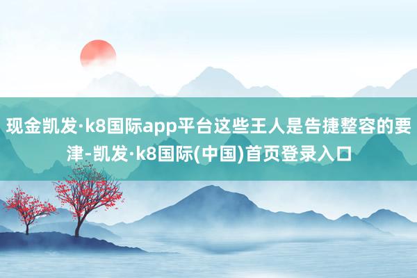 现金凯发·k8国际app平台这些王人是告捷整容的要津-凯发·k8国际(中国)首页登录入口